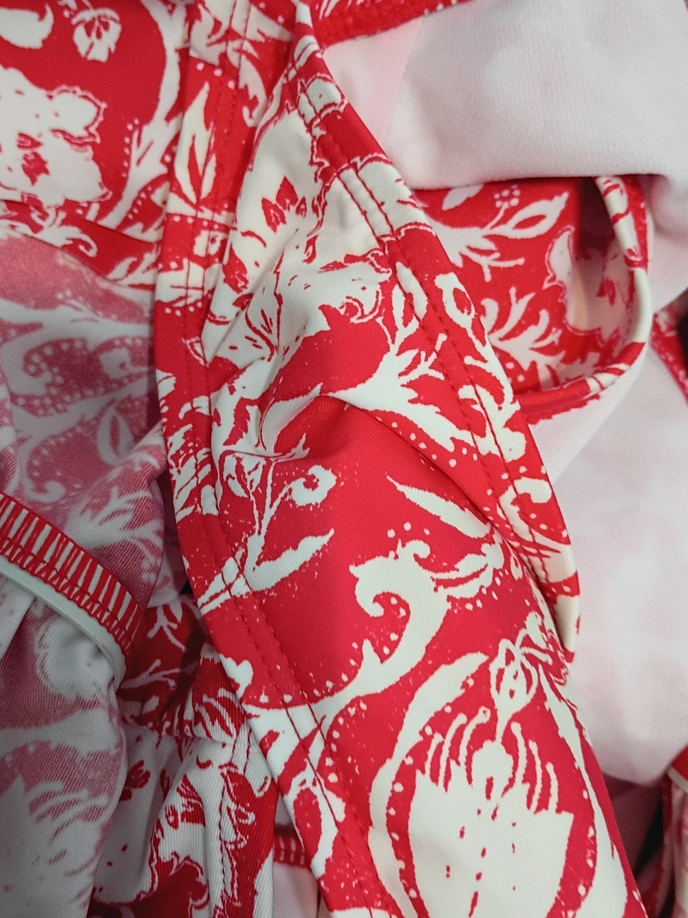 Kenneth Cole Red/White One Piece Bathing Suit - size M - Picture 7 of 7